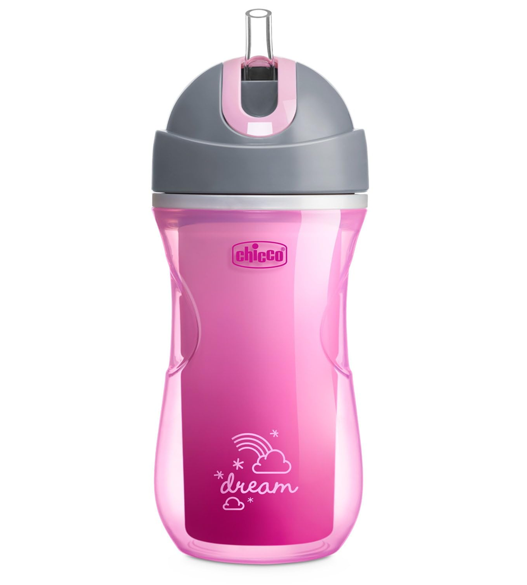 CHICCO Sport Cup gobelet anti-fuite avec paille 266 ml 14 m+