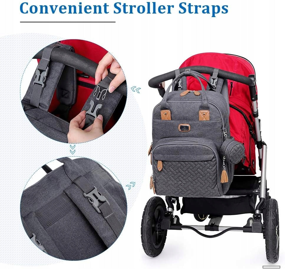DIKASLON rugzak voor kinderwagen met accessoires