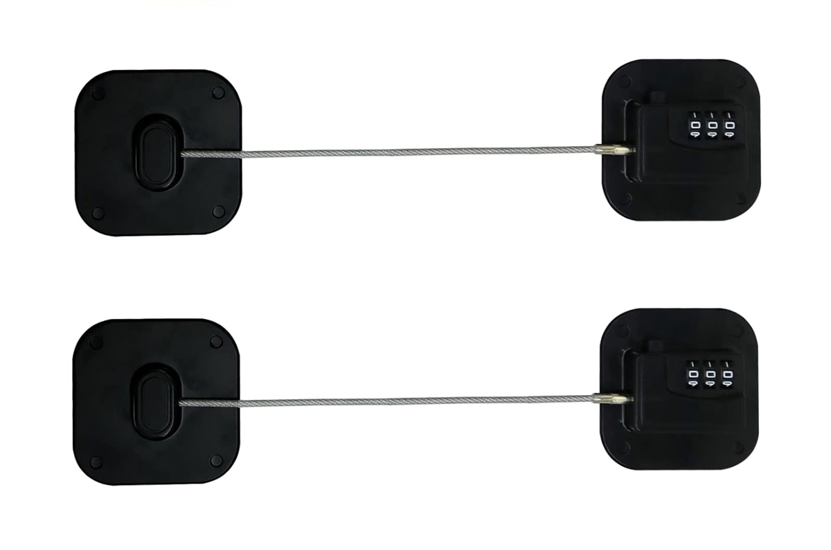 CHILD SAFETY LOCK verrou de sécurité à code pour armoires et tiroirs 2 pièces