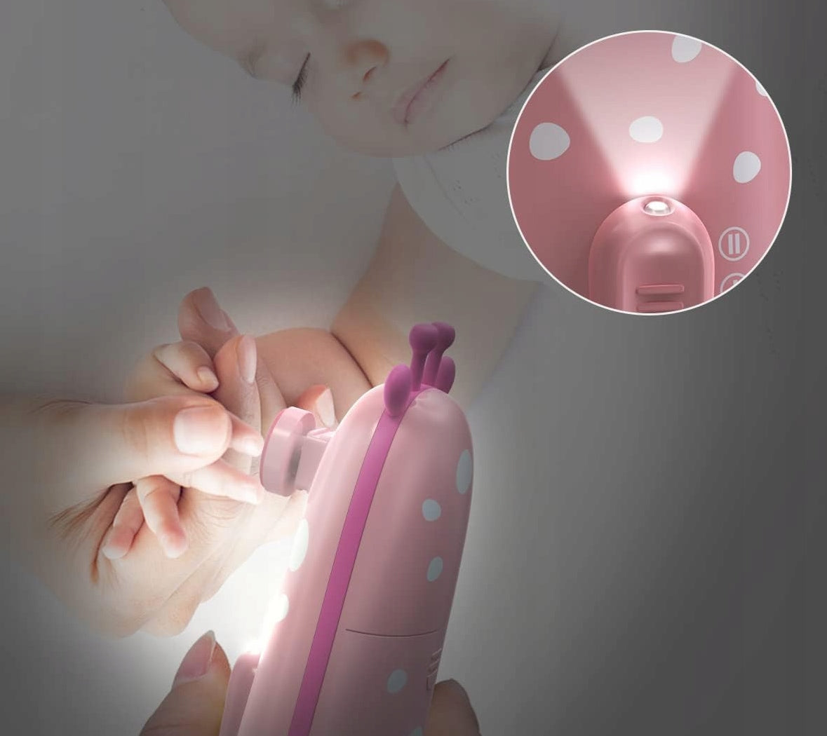 MEGAINVO lime à ongles électrique lampe LED 10 embouts