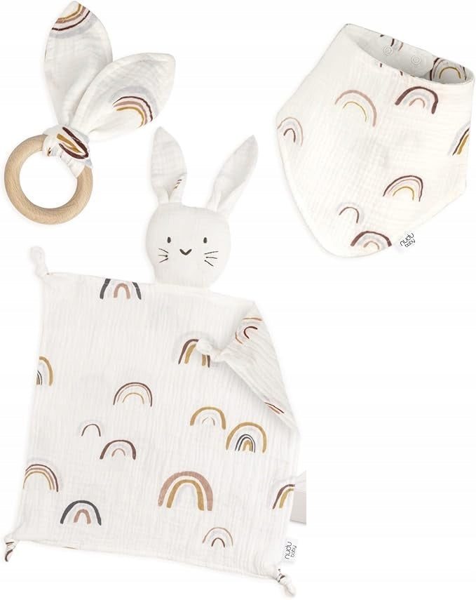 NUDU BABY muszlin szett ComfortER előke RÁGÓKA
