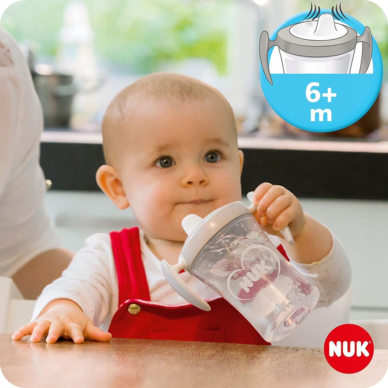 NUK drinking training set, cup + 3 spouts