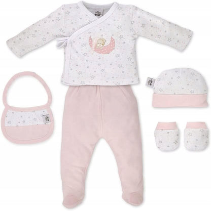 INTERBABY bambusz ajándékszett pizsama sapka zokni előke