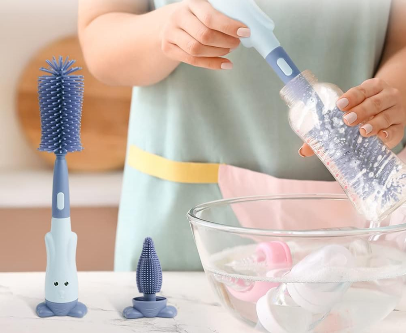 VICLOON 3-in-1 bottle cleaning brushes, pacifiers and nipples