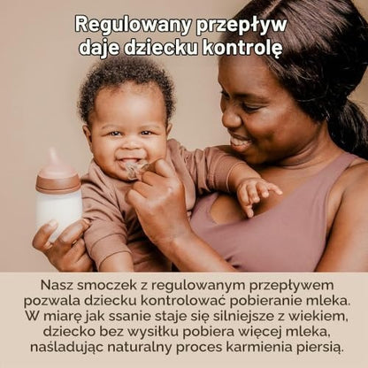 Suavinex Zero Zero hasfájás elleni cumisüveg 270 ml 3m+ közepes folyás (M)