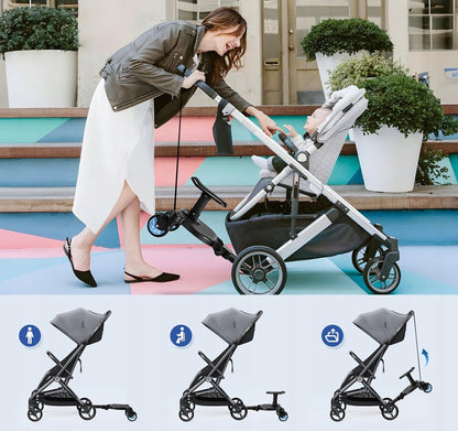 FNRIDS univerzális testvérfellépő babakocsihoz, teherbírás 25 kg