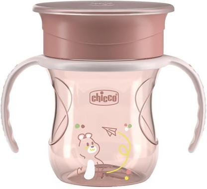 CHICCO Perfect Cup 360-degree spout sippy cup, 200 ml, 12+ months