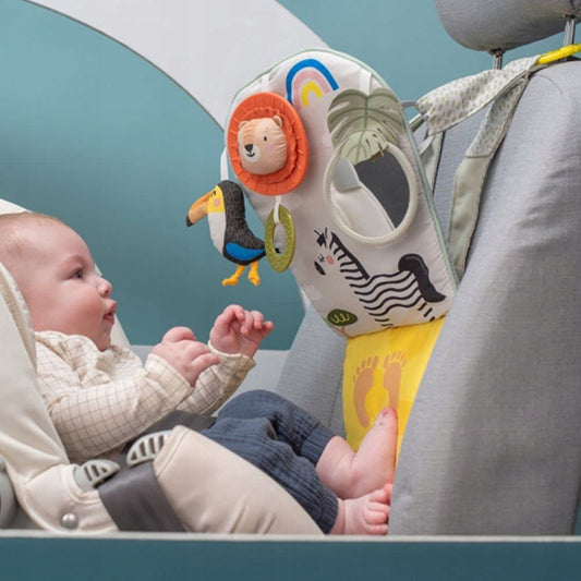 TAF TOYS centrum aktivity do auta so zrkadlom