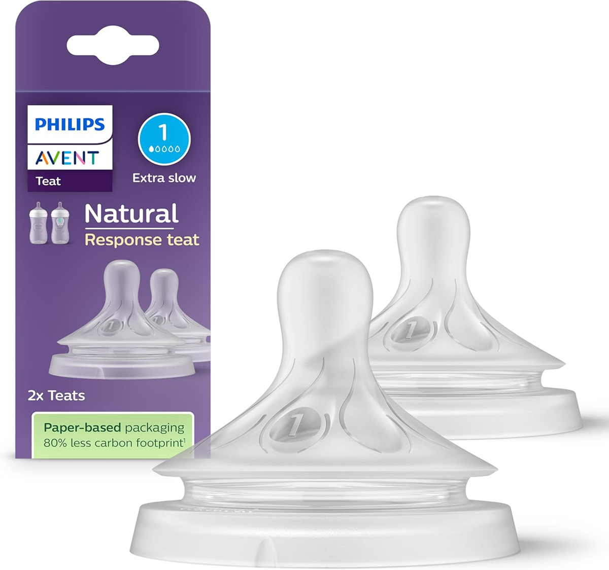 PHILIPS AVENT Natural RESPONSE cumik cumisüvegekhez 0 hónap+ 2 db
