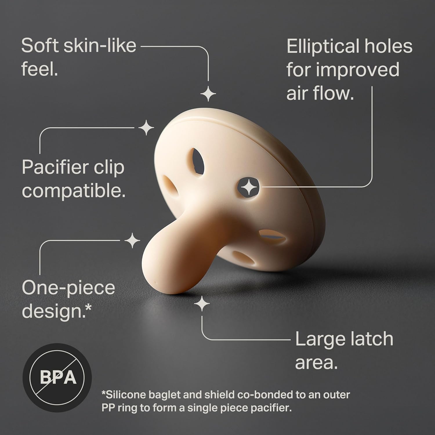 TOMMEE TIPPEE Breast Like pacifiers x4