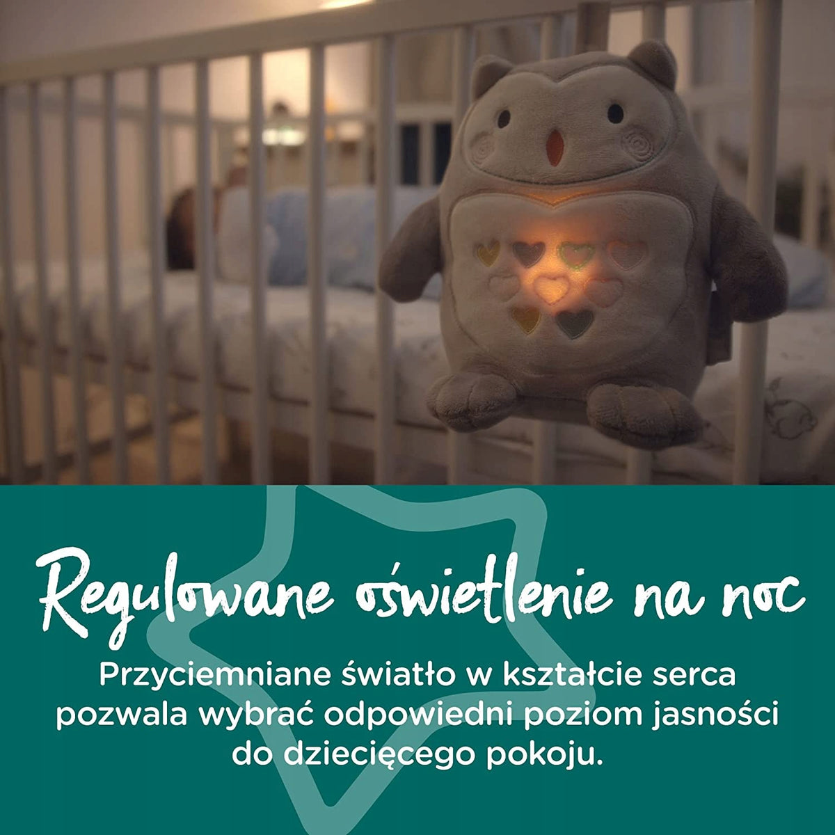 TOMMEE TIPPEE Sova Ollie MAZNÁČIK lampička so zvukom