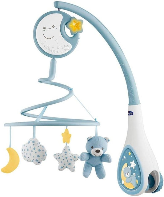 CHICCO Next2Dreams 2în1 carusel cu melodii și lampă de veghe URSULEȚ