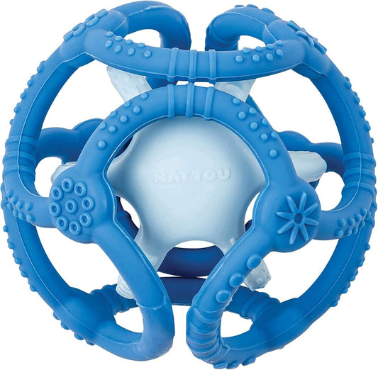 NATTOU szilikon rágókák fogók 2 darab 7 cm és 10 cm