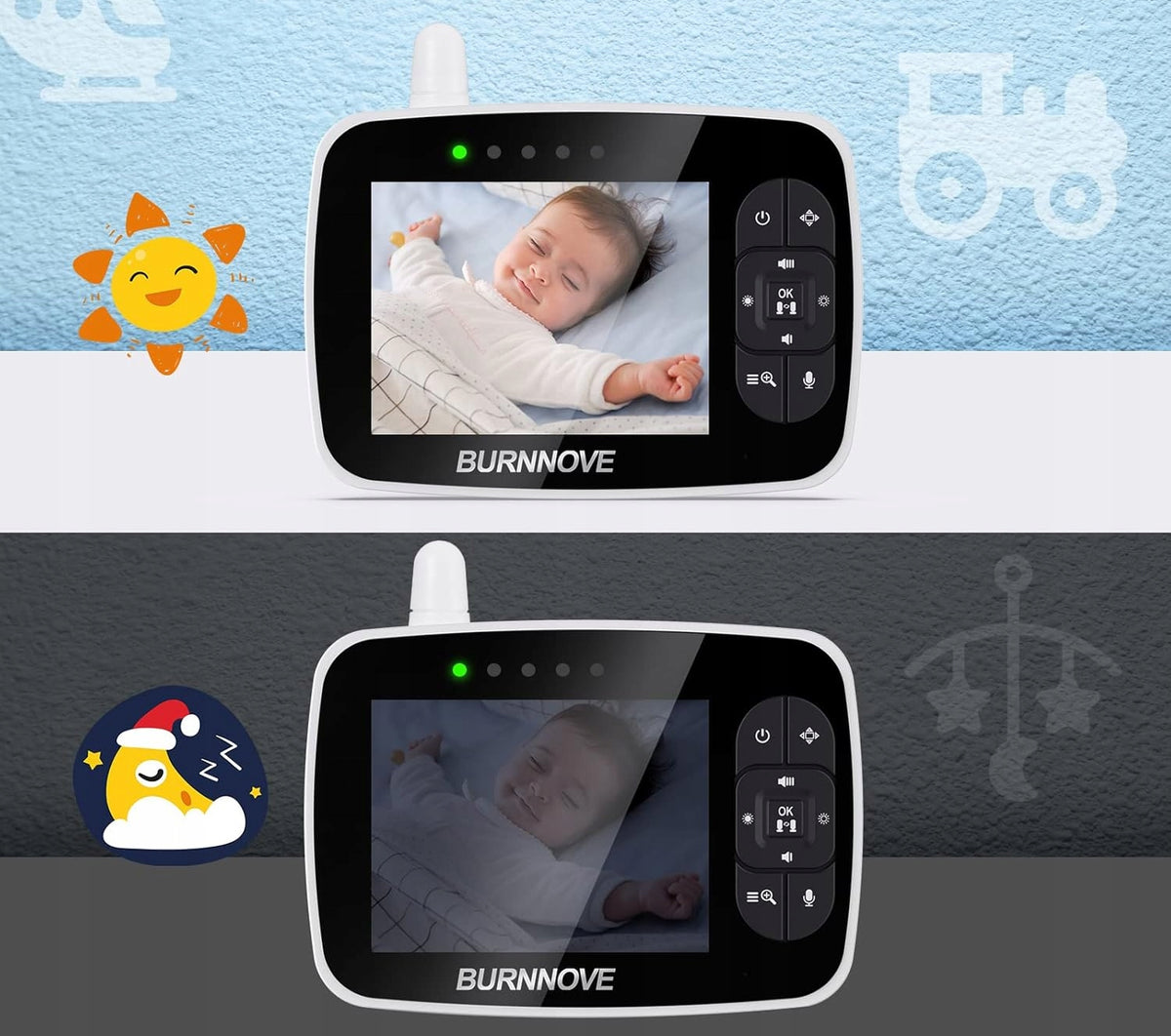 BURNNOVE SM35PTZ bonă electronică telecomandată 3,5"