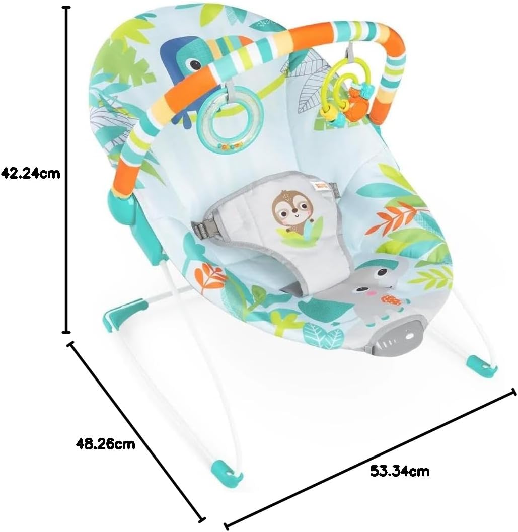 BRIGHT STARTS Rainforest rezgő és dallamos pihenőszék
