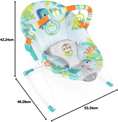 BRIGHT STARTS Rainforest rezgő és dallamos pihenőszék
