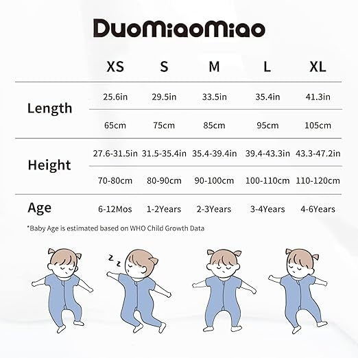 DUOMIAOMIAO gigoteuse d'hiver 2,5TOG S 80-90cm