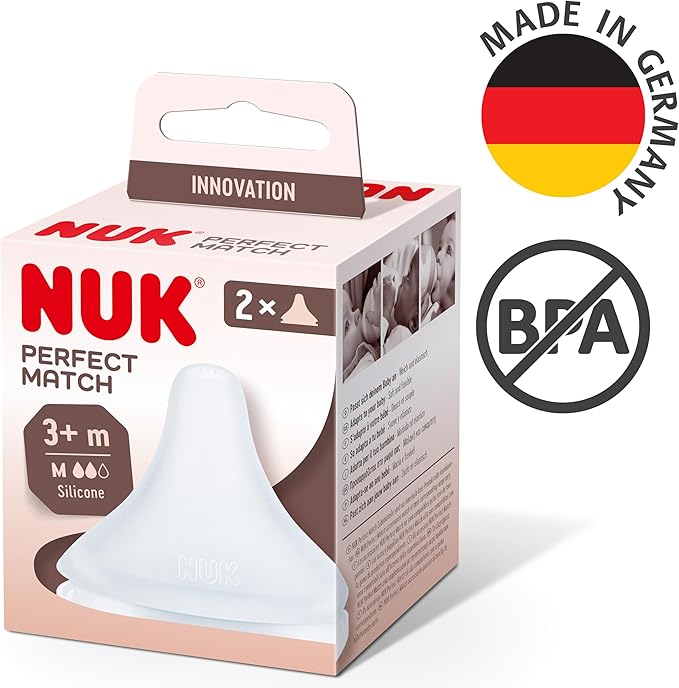 NUK Perfect Match M cumi, közepes áramlás 3 hó+