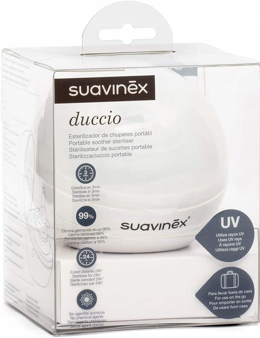 SUAVINEX Duccio STERILIZÁTOR UV sterilizátor cumlíkov 9 cm