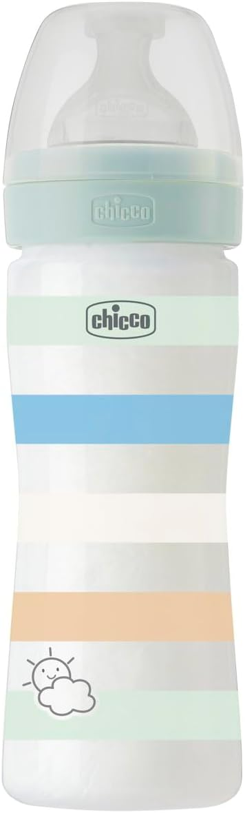 CHICCO Well-Being cumisüveg 250 ml 2 hónap+ közepes áramlás