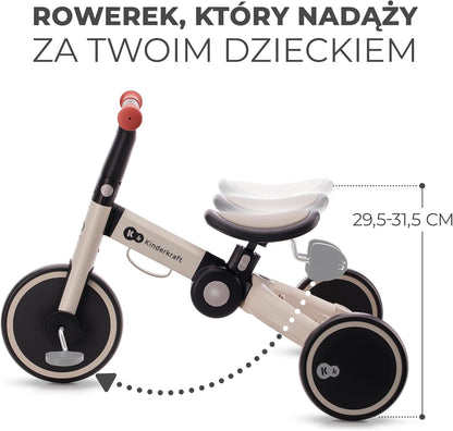 KINDERKRAFT 4TRIKE triciclo 3 en 1 para niños desde 12 meses