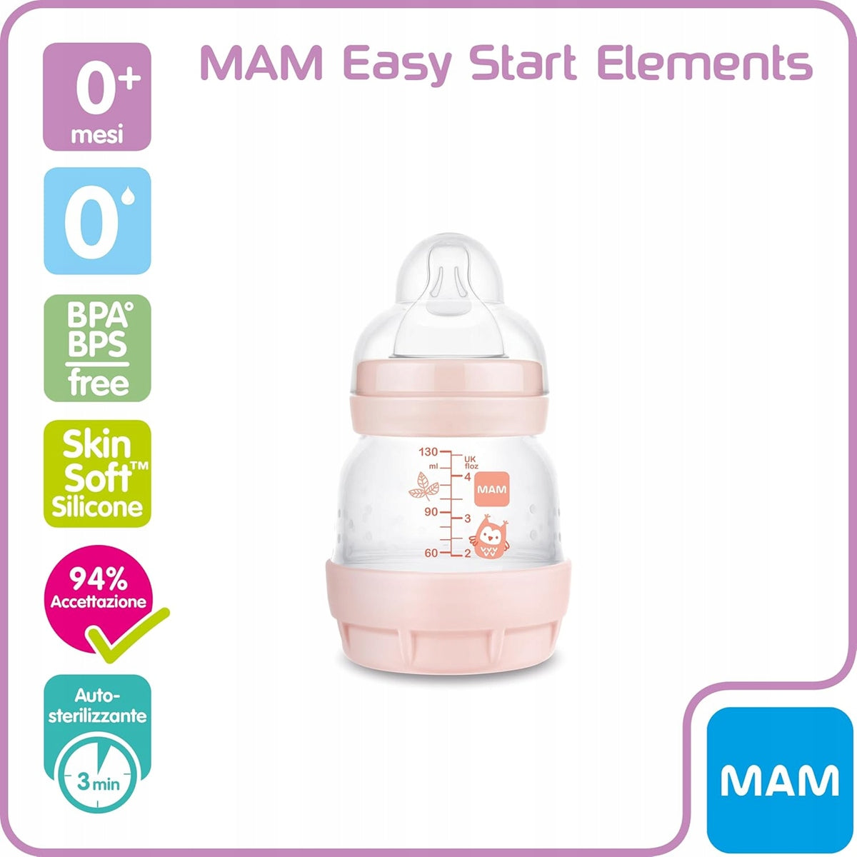MAM Easy Start biberón anticólicos 130 ml
