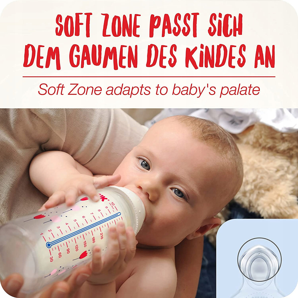 NUK No Colic sada lahví 3x 300 ml 0-6