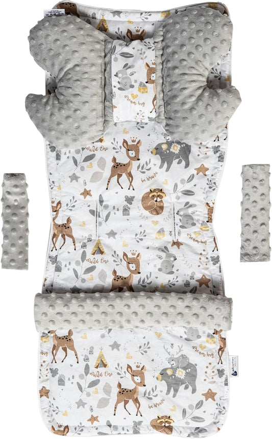 MEDI PARTNERS inlegzool voor kinderwagen vlinder beschermers MINKY