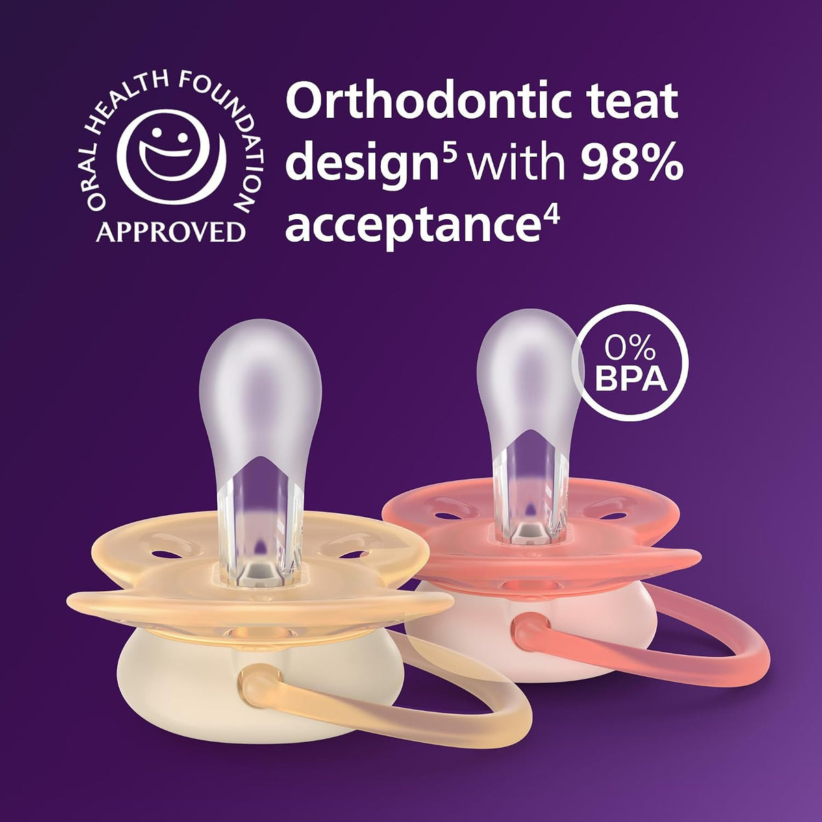 Philips Avent Ultra Soft cumik 0-6 hó x2