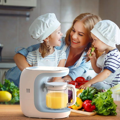 ECCOMUM kuchyňský robot 5v1 parní hrnec mixér sterilizátor + špachtle