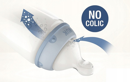 NUK First Choice cumisüveg 150 ml, S méretű, lassú folyású cumifej, 0+ KOALA