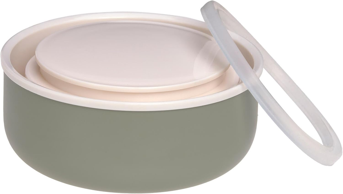 LÄSSIG Food Jar Happy Prints ROZSDAMENTES ACÉL ÉTELTÁROLÓ TERMOSZ 350 ml