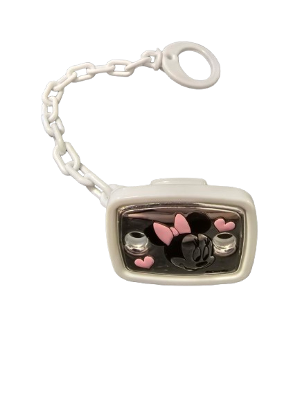 VALENTI DISNEY Minnie pouzdro na dudlík + řetízek PVD povrch (stříbro)
