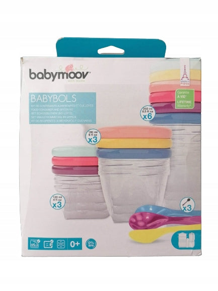 BABYMOOV Babybols zestaw pojemników i łyżeczek