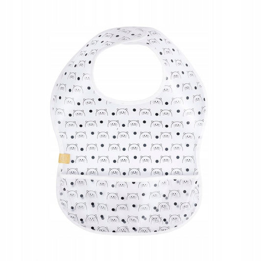 LASSIG babero de plástico con velcro y bolsillo 6-24 meses
