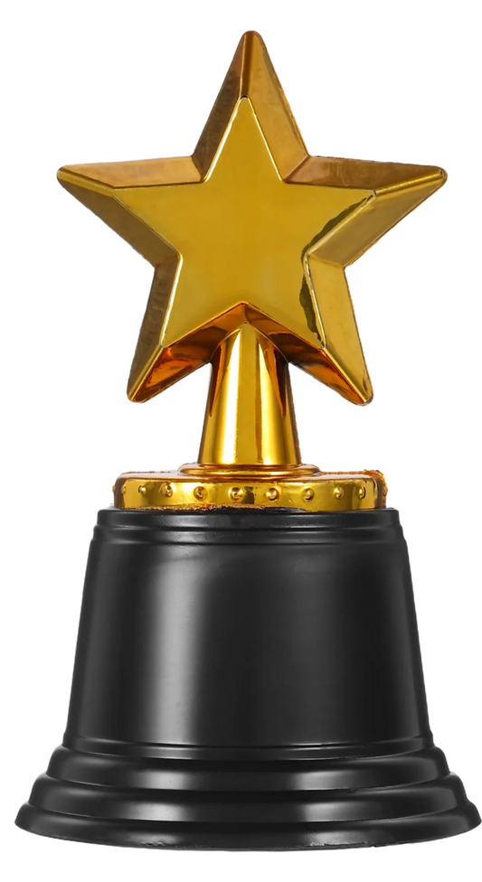 Statuetă trofeu din plastic TODDMOMY STEA 12 cm
