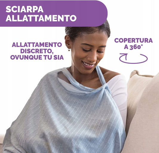 CHICCO Boppy Infinity sál és diszkrét szoptatási takaró 2 az 1-ben