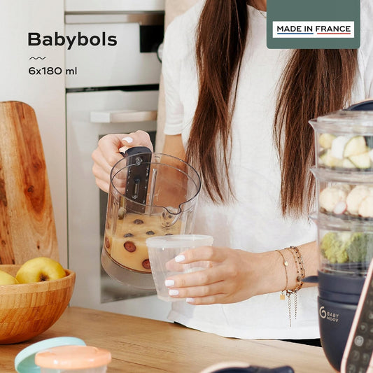BABYMOOV Babybols tárolóedények, 6 × 180 ml
