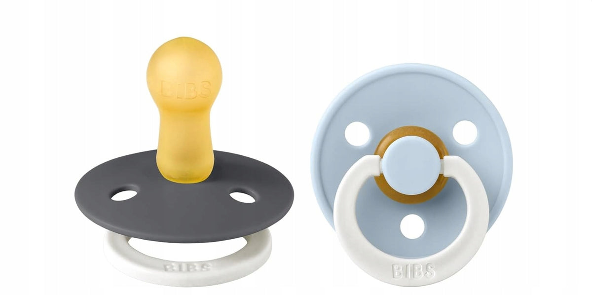 BIBS COLOUR GLOW nyugtató cumik 2db-os csomag, kaucsuk, 0–6 hónap