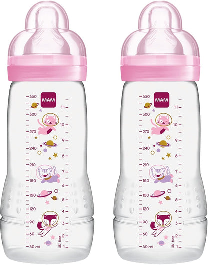 MAM Easy Active cumisüvegkészlet, 330 ml, 4 hónapos kortól, 2-es cumifej, KOSMOS