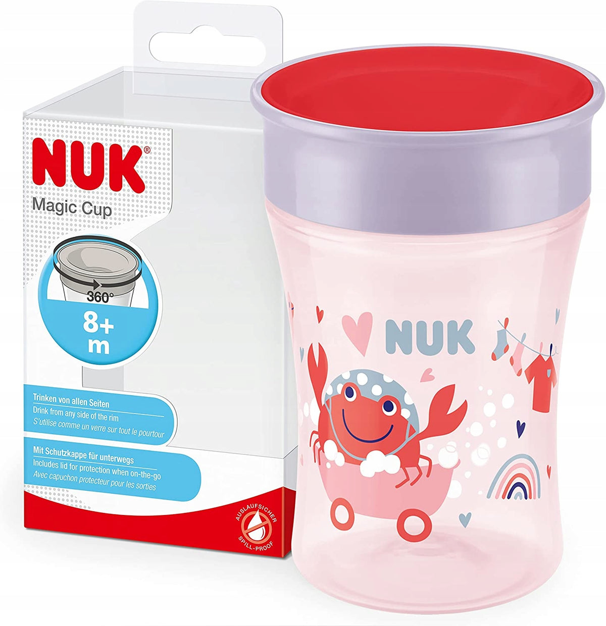 NUK Magic Cup ΑΝΤΙΣΤΑΛΑΚΤΙΚΟ ΠΟΤΗΡΙ 230 ml στόμιο 360 μοιρών