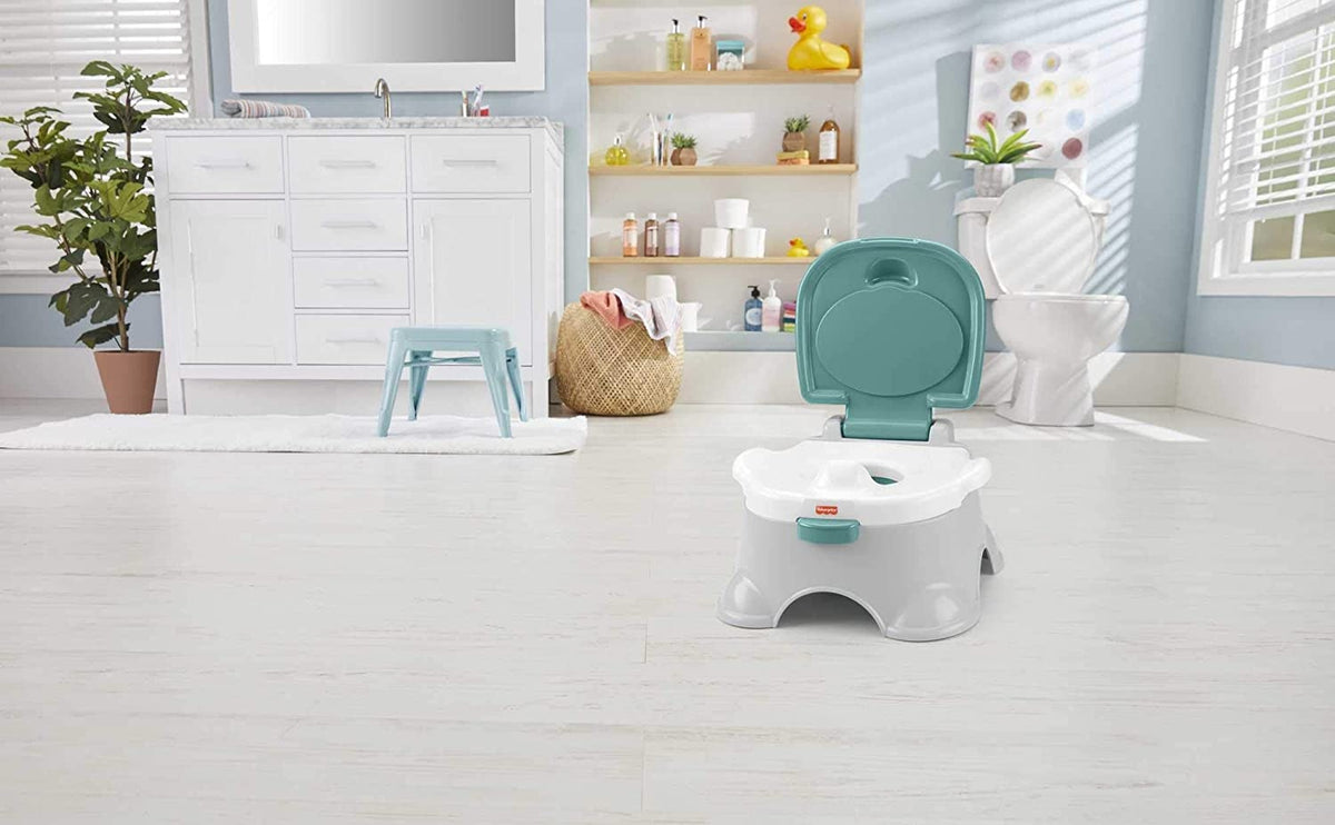 FISHER-PRICE 3 az 1-ben bili, fellépő és WC-szűkítő