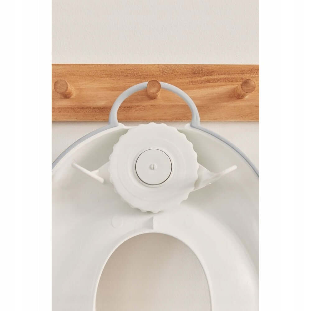 BABYBJORN nakładka na sedes z regulacją i otworem 12 x 18,5 cm, biało-szara