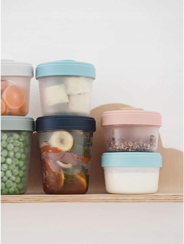 BEABA voedselcontainers 2x90 4x150 6x250, lepels