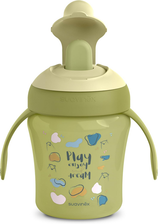 SUAVINEX Learning Cup kubek niekapek z twardym ustnikiem 200 ml 6 m+