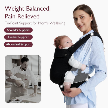 MOMCOZY adjustable baby carrier for newborns and infants, 3–20 kg