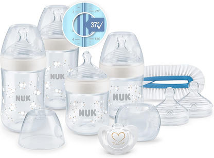 Set de biberoane și accesorii NUK Perfect Start Nature Sense 0-18