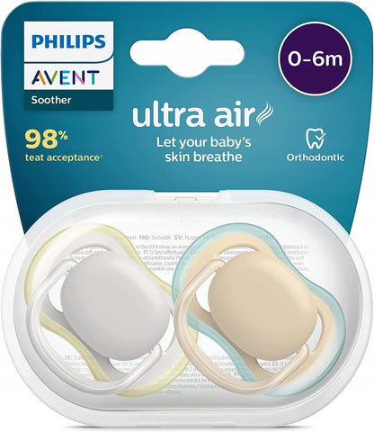 PHILIPS AVENT Ultra Air Happy sucettes x 2 0-6mois