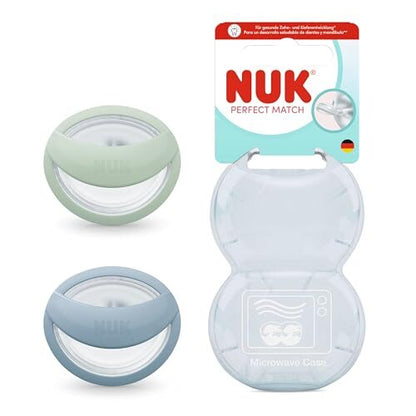 NUK Perfect Match πιπίλες 0-6 μηνών 2 τεμ. πράσινο/μπλε