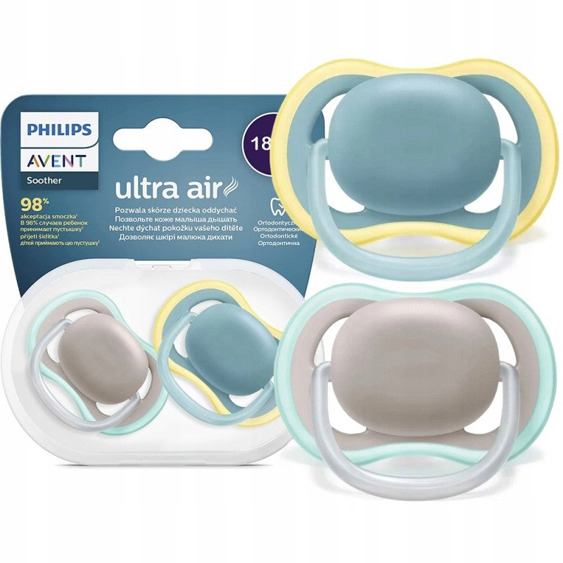 PHILIPS AVENT Ultra Air pacifiers x 2, 18+ months